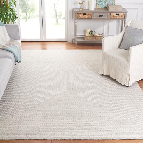 SAFAVIEH Washable Rug Outdoor Braided Collection - 2'3" x 4', Ivory &
