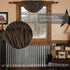 VHC Brands 7172 Kettle Grove Plaid Balloon Valance 15x60 Curtains, Country Black