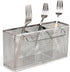 Kitchen Utensil Chopsticks Perforated Holder with Hooks, 304 Stainless Steel Storage Organizer, Dishwasher Safe