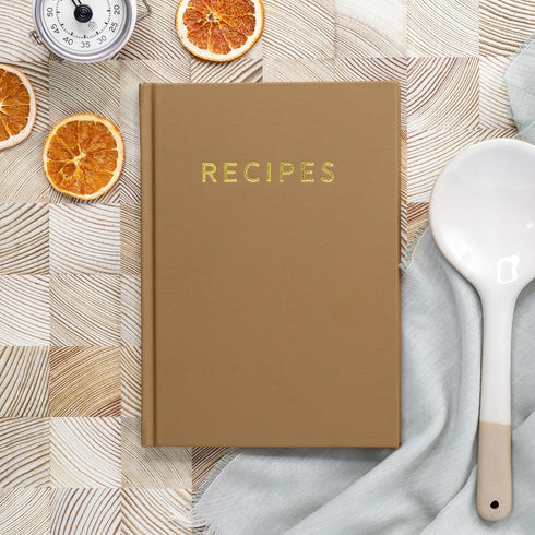 ZICOTO Aesthetic Blank Recipe Book with Waterproof Cover - Perfect Notebook to Organize Your Recipes