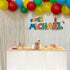 allgala White Tinsel Table Skirt 2-Pack - 29x108 Inch Metallic Foil Fringe Skirts for Party Decoration