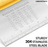 Urbanstrive Bench Scraper for Baking, Stainless Steel Dough Cutter and Multi-Purpose Kitchen Tool, Yellow