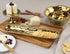 Pampa Bay Porcelain Cheese and Charcuterie Tray, Cracker, Gold