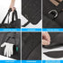 Firewood Carrier, Black Canvas Waterproof Heavy Duty Log Carrier Bag with Handle, 2PK for Fireplace and Camping