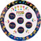 Rite Lite Vivid Colors Melamine Designer Seder Plate for Passover, 12''
