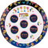 Rite Lite Vivid Colors Melamine Designer Seder Plate for Passover, 12''