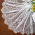 ShinyBeauty White Lace Party Tablecloth, Rustic Floral Fabric Rectangle Table Cover for Baby Tea Party