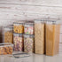 Airtight Food Storage Containers with Lids - Vtopmart 24 pcs Plastic Canisters for Cereal, Dry Food, BPA Free (Black)