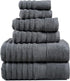 LANE LINEN Towels Set - 6 Piece Cotton Towels for Bathroom -