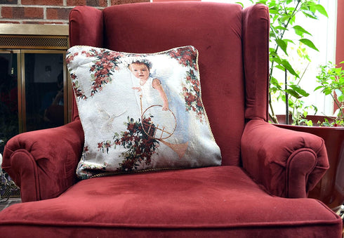 Tache Cupid's Horn Throw Pillow Cushion Cover, 1 Piece, 18 X 18 Inch
