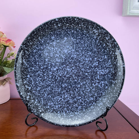 2PCS Premium Black Iron Plate Stands, 8 Inch Decorative Metal Holders for Displaying Plates, Frames, Books, and Cards