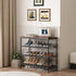 4 Closet 4 INGIORDAR Shoe Rack Organizer Tier Metal Organizer Shelf with Industrial MDF Board and Layer Fabric