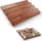 Tinamo Acacia Wooden Spice Rack Organizer for Cabinet - Spice Drawer Insert,