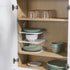 3-Tier Counter Home Basics Kitchen Corner Shelf and Cabinet Organizer Heavy Duty Wire Shelf in White