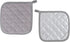 Pot Holders Cotton Made Machine Washable Heat Resistant Potholder, Pot Holder, Hot Pads, Trivet for Cooking and Baking (5, Grey) by joyhalo