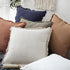 Foindtower Set of 2 Decorative Linen Fringe Throw Pillow Covers, Boho Farmhouse Cushion Cover for Couch Bed Decor