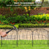 YBING 10 Pack Decorative Garden Fence, 11Ft (L) x 16in (H) Rustproof Arched Metal Border for Flower Bed Landscape