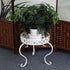 OwnMy Set 2 of Metal Round Plant Stand Rustproof Iron Flower Pot Holder, Modern Plant Display Potted Rack, Indoor