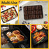 TeamFar Lasagna Pan, 9.4 x 7 x 2 Inch Stainless Steel Deep Baking Pan for Toaster Oven, Black Non-Stick