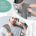 MICROFI 4 430 ber Waffle Hand Towels, Pieces, Soft, Absorbent, Fast Drying, Lint Free GSM (Gray)