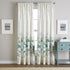 CHF Watercolor Floral Curtain Panel, 84", Aqua