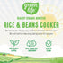 GreenLife PFAS-Free 4-Cup Rice Cooker, Healthy Ceramic Nonstick, Easy to Use Automatic Presets, White