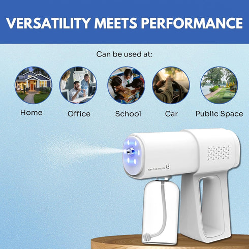 K5 Nano Disinfectant Spray Gun - Pro Cordless Fogger Machine - Versatile Barber Spray Bottle, Atomizer Sprayer