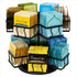 NHZ Tea Bag Organizer - Spinning Carousel Holder With 12 Compartments, Up