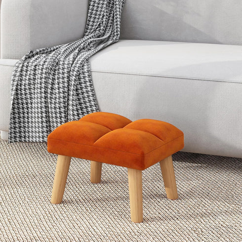15.74" D11.81" W10.62" UHBD032J YMYNY Footstool, Small Ottoman Stool Chair, Modern Padded Sofa Seat Foot Rest Stool