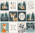 6 Hadley Designs Adventure Nursery Wall Decor - Reversible Unframed Baby Boy Nursery Decor, Mountain Decors for Boys