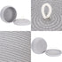 Sea Team Round Cotton Rope Storage Basket with Lid, Decorative Woven Bin for Snacks, Towels, Plants, Grey