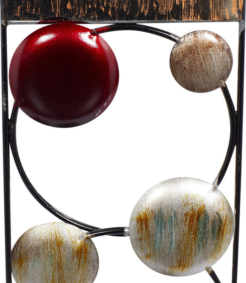 79 Set 2 5"W, 24"H, Deco Metal Solid Wall Sconce, of Brown