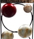79 Set 2 5"W, 24"H, Deco Metal Solid Wall Sconce, of Brown