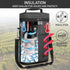 OPUX 2 Bottle Wine Carrier Tote, Insulated Leakproof Wine Cooler Bag, Wine Travel Bag Tote for Picnic BYOB Beach, Portable Wine Bottle Carrying Case, Gift for Wine Lover Women Men Christmas