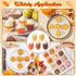 R HORSE 200Pcs Fall Mini Cupcake Liners, Grease-resistant Baking Cups for Thanksgiving, Halloween Party