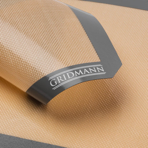 GRIDMANN Pro Silicone Baking Mat, Set of 2 Non-Stick Half Sheet, Food Safe Tray Pan Liners