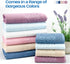 Set 6 Sets, EastNBlue Galata Premium Bath Towels of - Turkish Cotton Washcloths, Hand & Large Bath Towels Thick, Soft