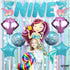 Giant Mermaid 9th Birthday Decorations for Girls, Pack of 8 Mermaid Party Decorations with Balloons & Favors