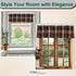 Park Designs Farmhouse Kitchen Valances, Plaid Pine Cone, 72"x14" | Fall Decor Window Curtain