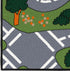 3'3" 4'7" Ottomanson x Kids Road Map Rug - Interactive City Traffic Play Mat for Toy Cars - Perfect for Playroom