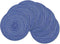 SHACOS Round Braided Placemats, 15 inch Set of 6 Washable Kitchen Table Placemats for Home Wedding Party