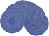 SHACOS Round Braided Placemats, 15 inch Set of 6 Washable Kitchen Table Placemats for Home Wedding Party