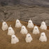 EBaokuup 10 2'' 1.6'' PCS X Halloween Ghost Candles, Ghost Shaped Decor Candles, Fun Face Spooky Burning Candle