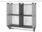 Whitmor 4 Section Fabric Closet Organizer Shelving with Built In Chrome Garment