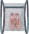 Reusable Sneaker Dryer Bag - Honeycomb Net Laundry Bags with Zipper & Strap for Washing Machine, 15.7''x13.8'', Grey