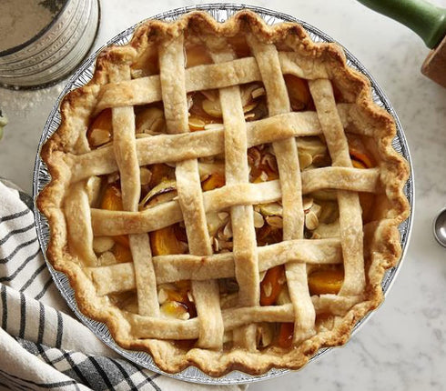 9" Aluminum Foil Pie Tins (25 Pack) - Disposable Round Foil Pans for Baking, Cooking, Freezer Safe, Perfect for Quiche,
