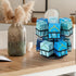 12 140 NHZ Tea Bag Organizer - Spinning Carousel Holder With Compartments, Up to Tea Bags Storage, Black Powder Coated