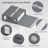 TRZZ 4-Pack Sheet Organizers and Storage, Foldable Fabric Storage Bins for Bed Sheets, Queen/King Size (Grey), 15"