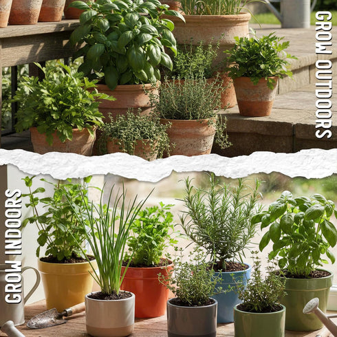 Pack (12 Packets Seed Needs Herb Seeds Variety Culinary Herb Collection Individual for Planting Indoors or Outdoors)