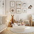 Large Rectangle Blankets Basket, 22"x17"x12" Woven Cotton Rope Storage Basket for Nursery Toy Basket, White Brown